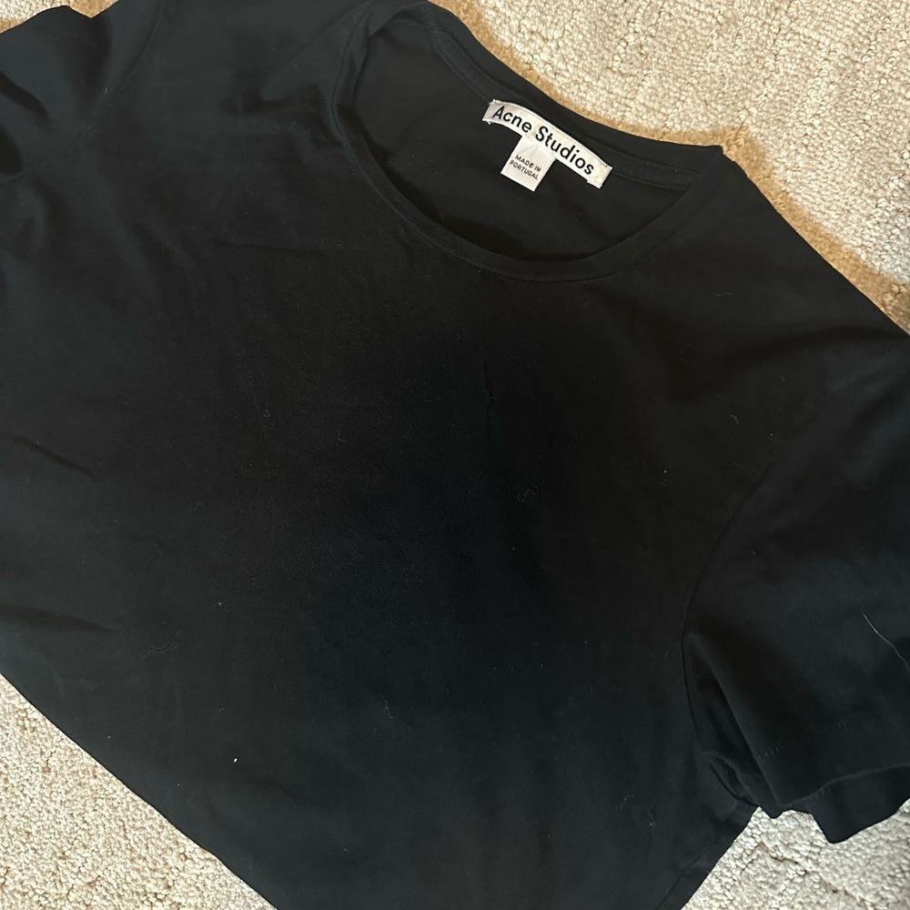 acne studios black tee shirt